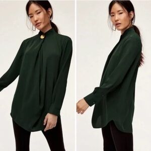 Babaton Howie Forest Green Blouse